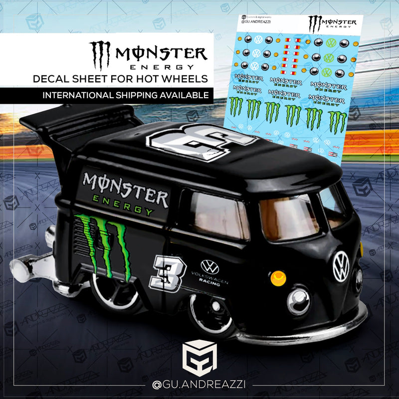 KKB134 - Kool Kombi Monster Racing - Decal 1/64