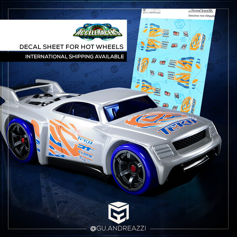 ACC001B - Acceleracers Bassline Diecast - Decal 1/64