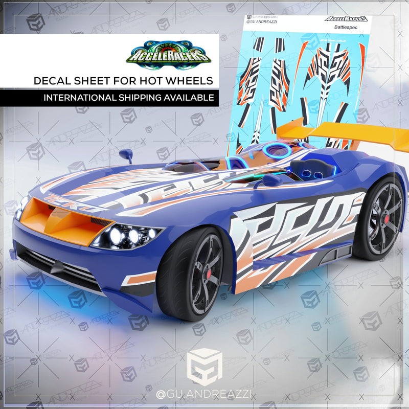 ACC002 - Acceleracers Battlespec - Decal 1/64