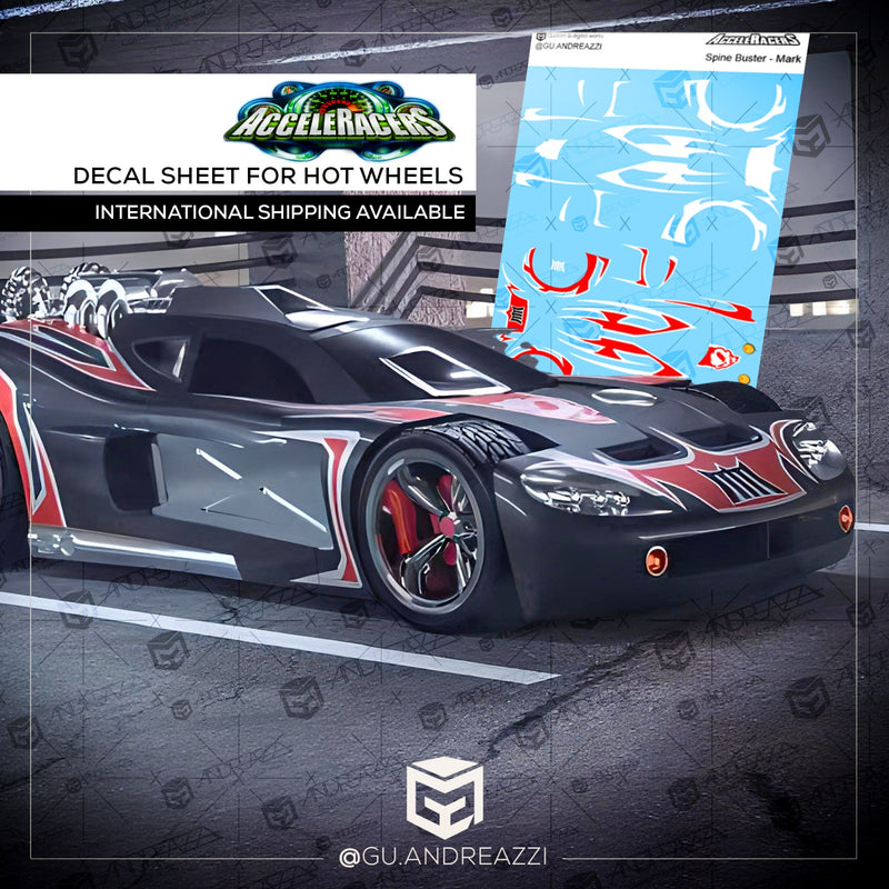 ACC013 - Acceleracers Spine Buster - Decal 1/64