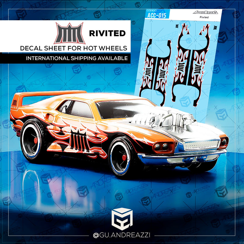 ACC015 - Acceleracers Rivited - Decal 1/64