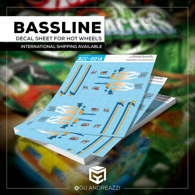 ACC001A - Acceleracers Bassline Filme - Decal 1/64