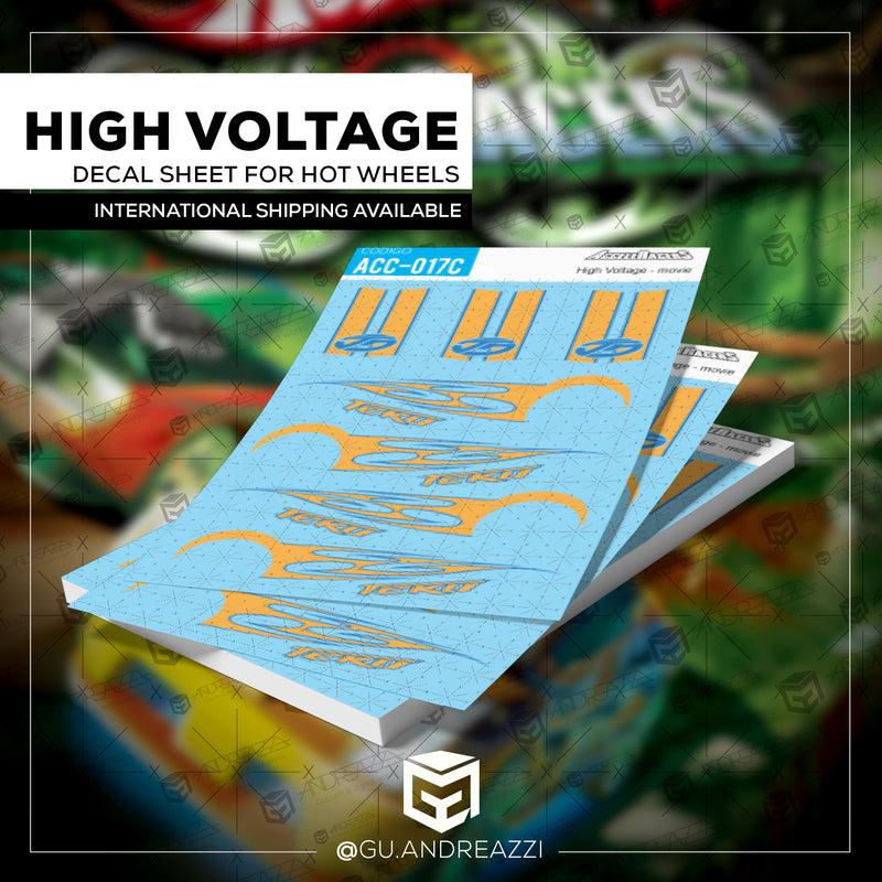 ACC017C - High Voltage - Diecast - Decal 1/64