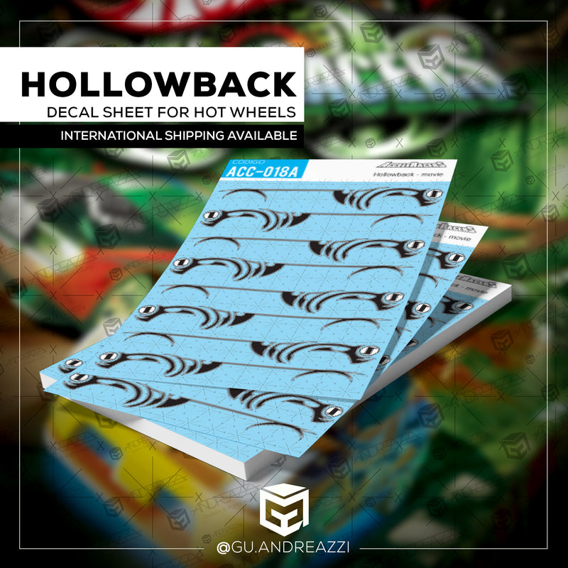 ACC018A - HollowBack - Diecast - Decal 1/64