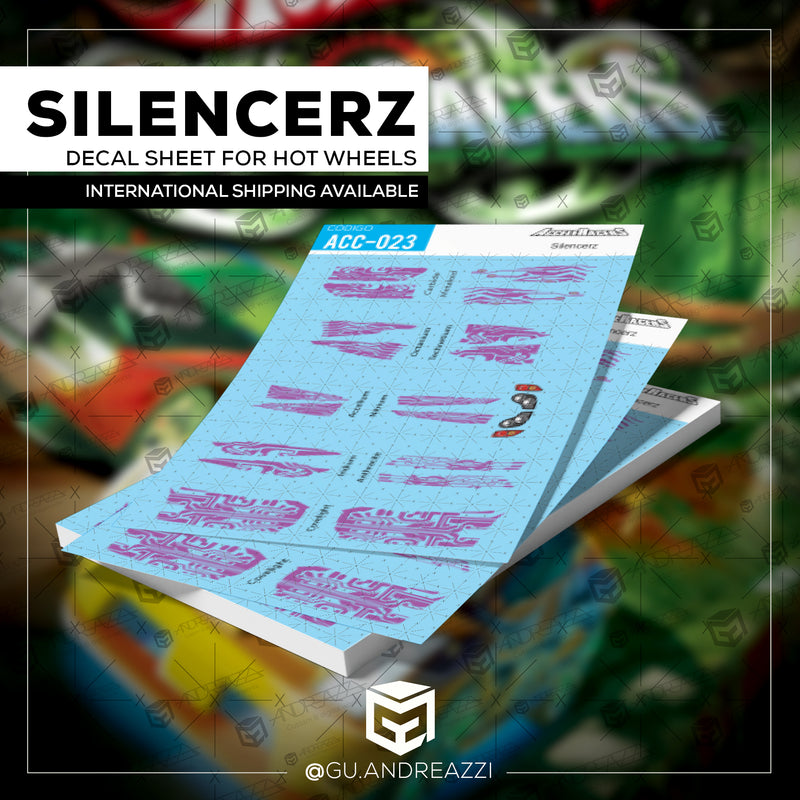 ACC023 - Silencerz - Diecast - Decal 1/64