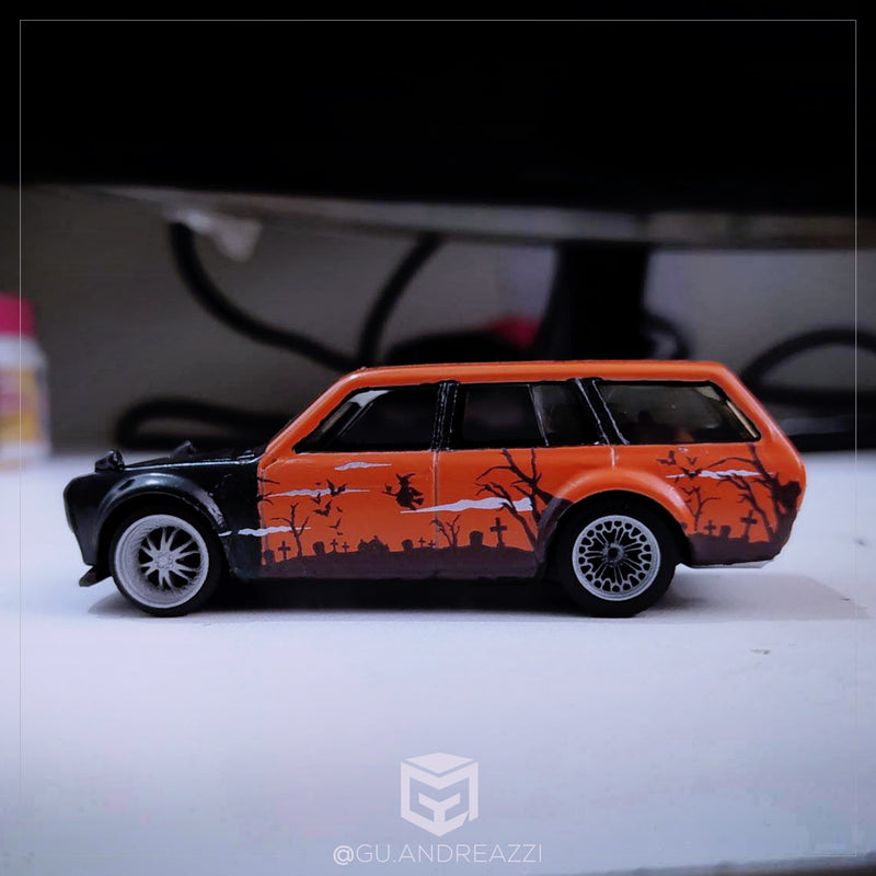 OTR003B - Datsun Wagon Halloween - Decal 1/64