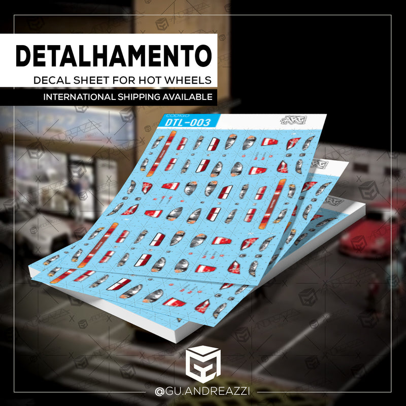 DTL003 - Honda Civic Detalhamentos - Decal 1/64