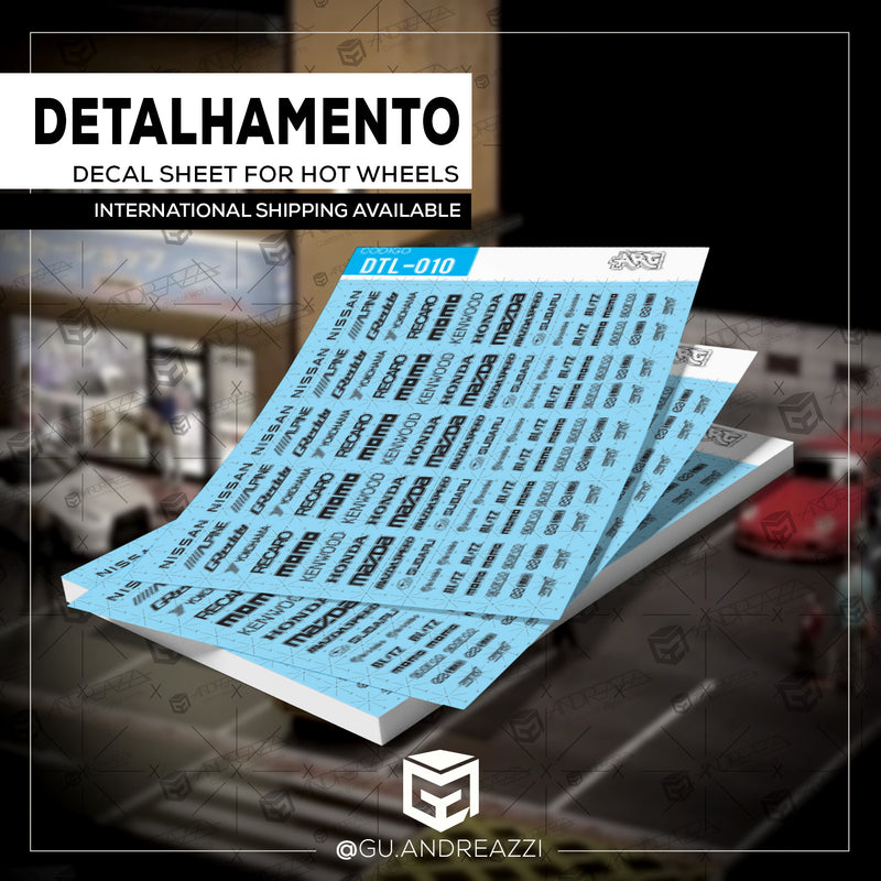 DTL010A - Testeiras - Decal 1/64