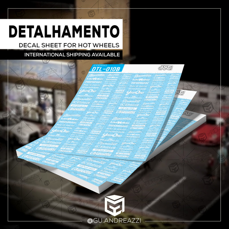 DTL010B - Testeiras - Decal 1/64