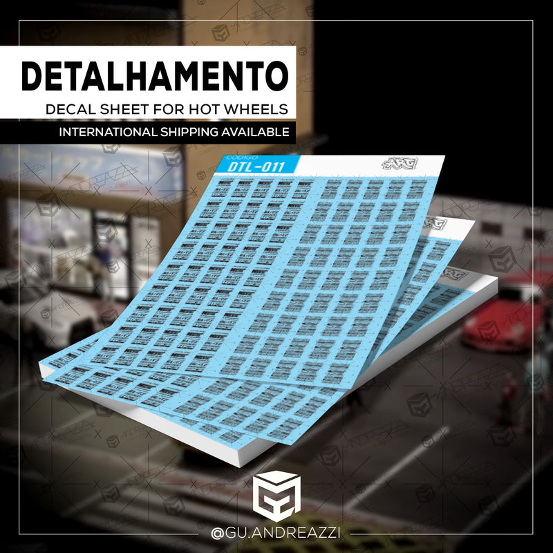 DTL011 - Patrocínios Porta - Decal 1/64