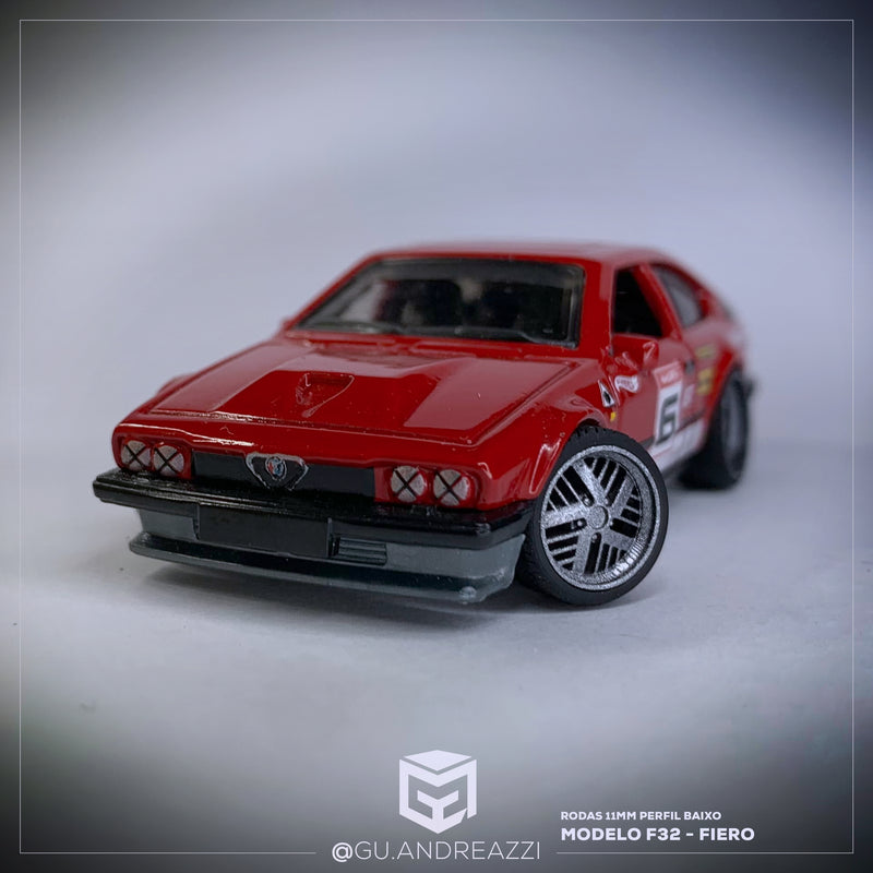 F32 - Fiero - Rodas 3D  para 1/64