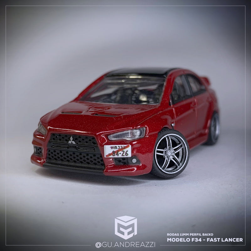 F34 - Fast Lancer - Rodas 3D  para 1/64