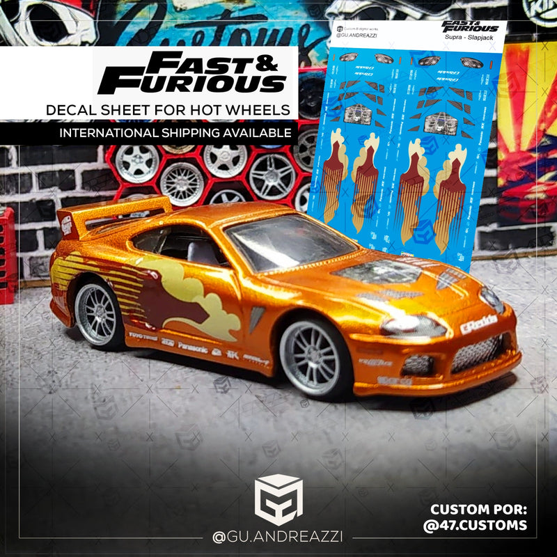 FAF202 - Supra Slapjack Velozes e Furiosos - Decal 1/64