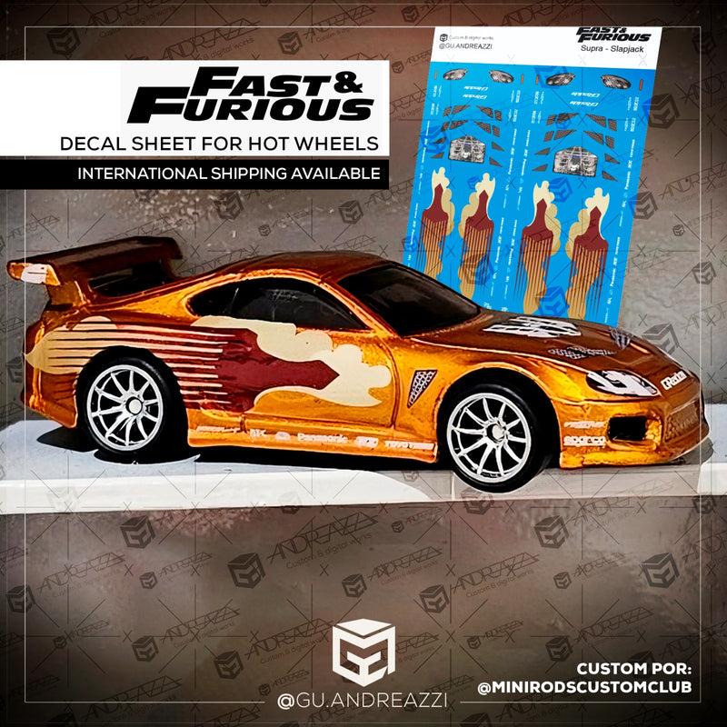 FAF202 - Supra Slapjack Velozes e Furiosos - Decal 1/64