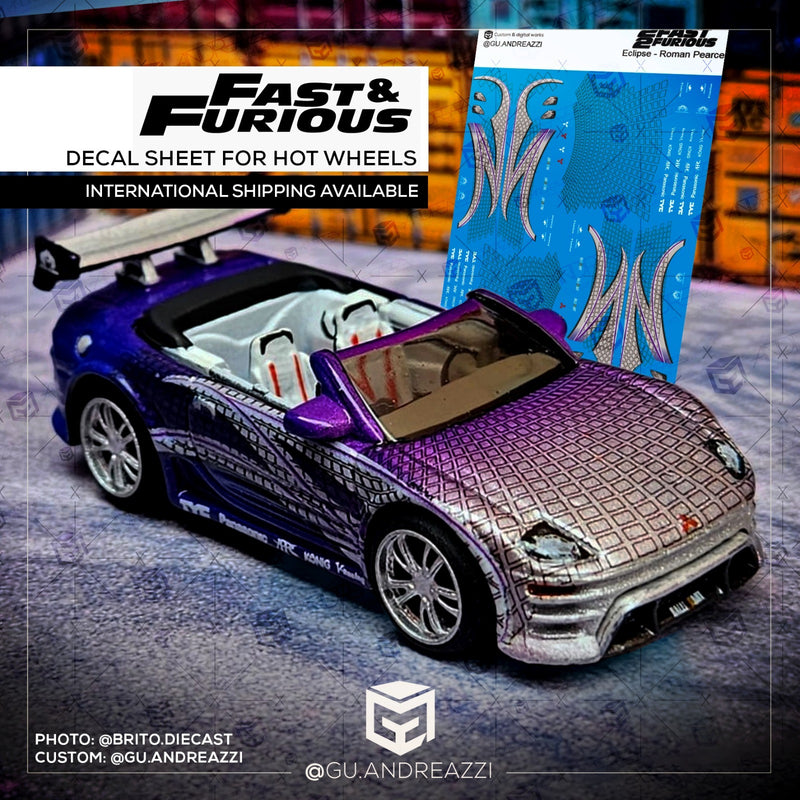 FAF205 - Eclipse Roman Velozes e Furiosos - Decal 1/64