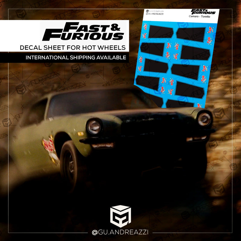 FAF401 - FBomb Toretto Velozes e Furiosos - Decal 1/64