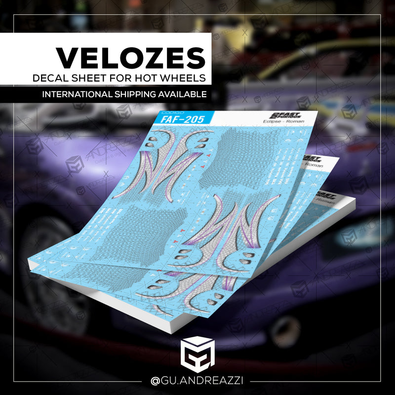 FAF205 - Eclipse Roman Velozes e Furiosos - Decal 1/64