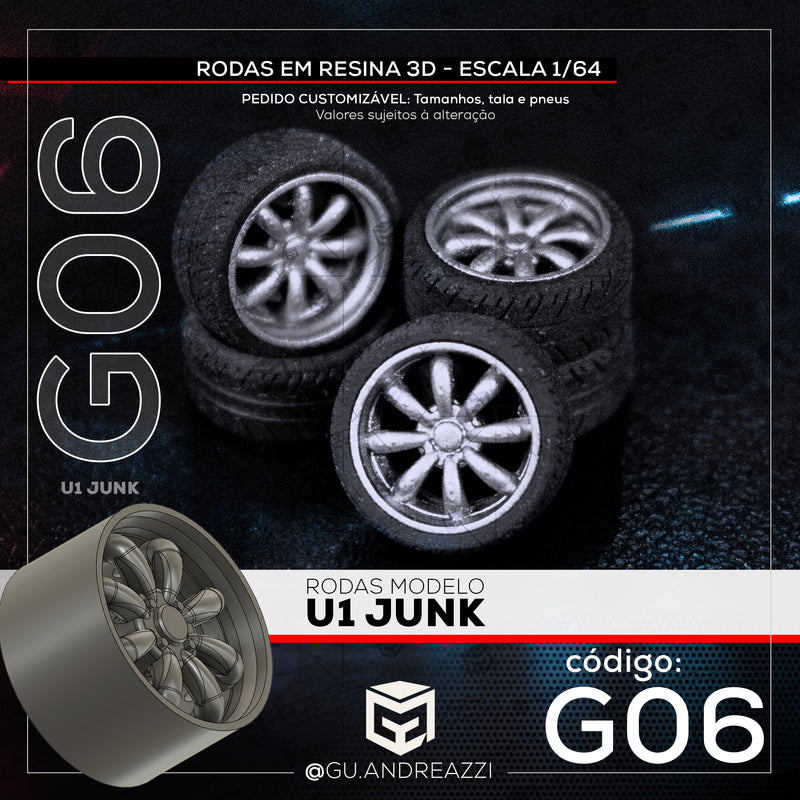 G06 - U1 Junk - Rodas 3D  para 1/64