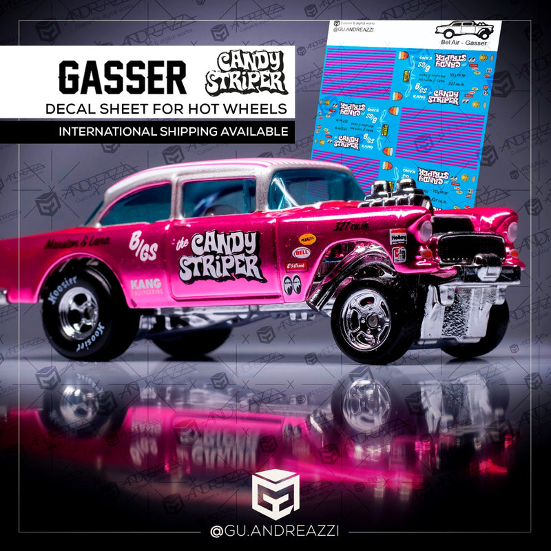 GAS001 - Gasser Candy Striper - Decal 1/64