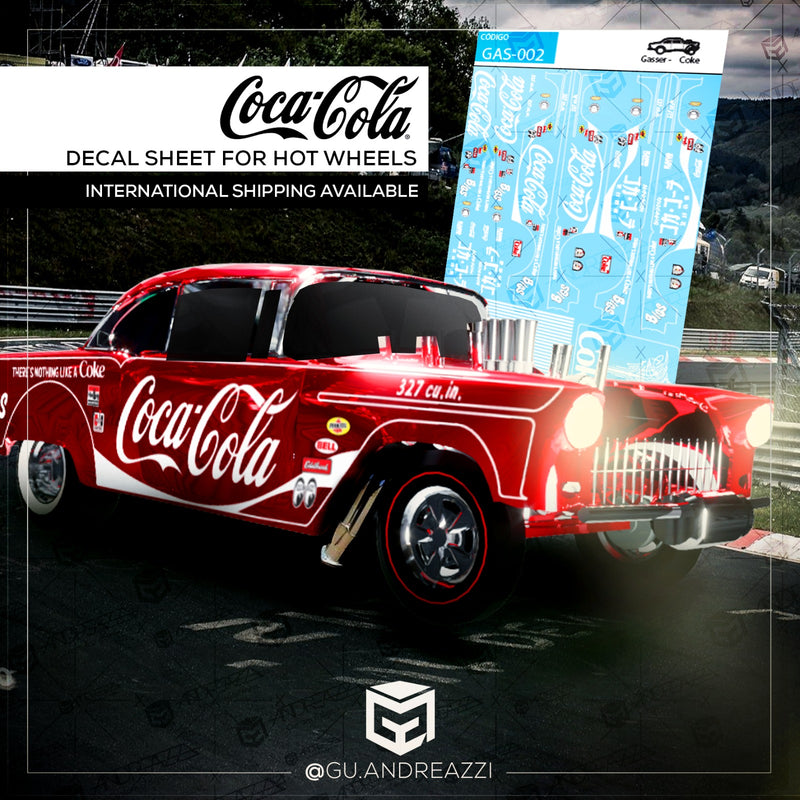 GAS002 - Gasser Coca Cola - Decal 1/64