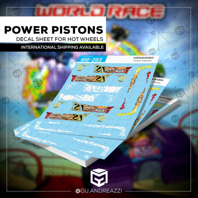 HIG203 - Via 35 Power Pistons - Decal 1/64