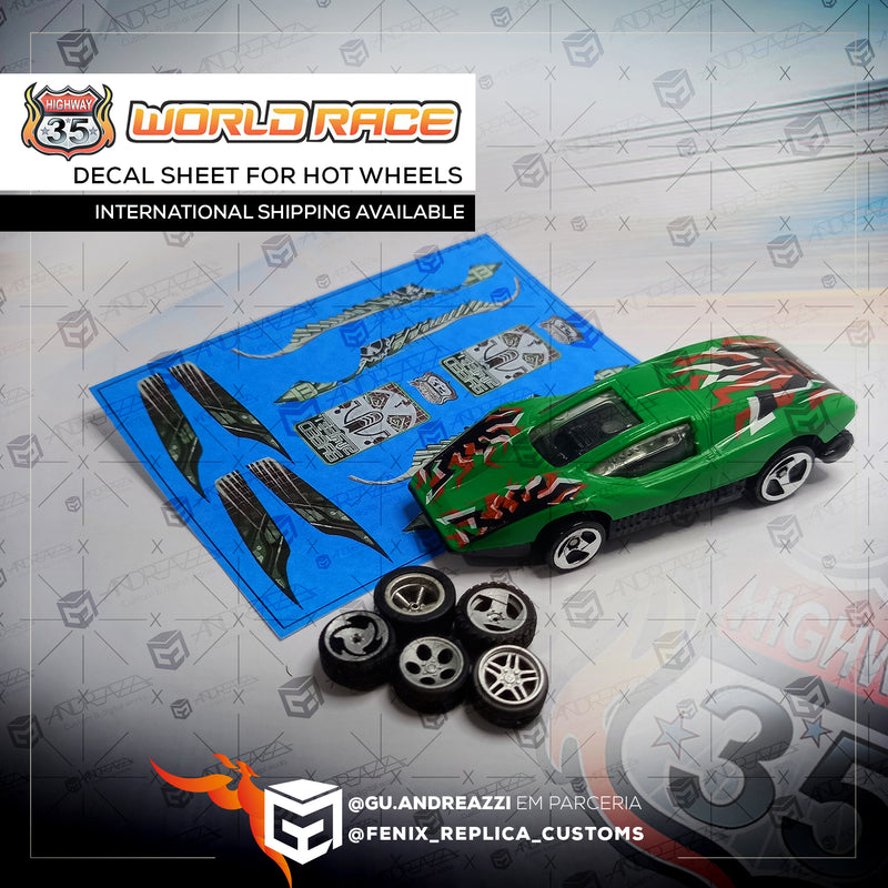 HIG001 - Via 35 Aeroflash / Silver Bullet - Decal 1/64