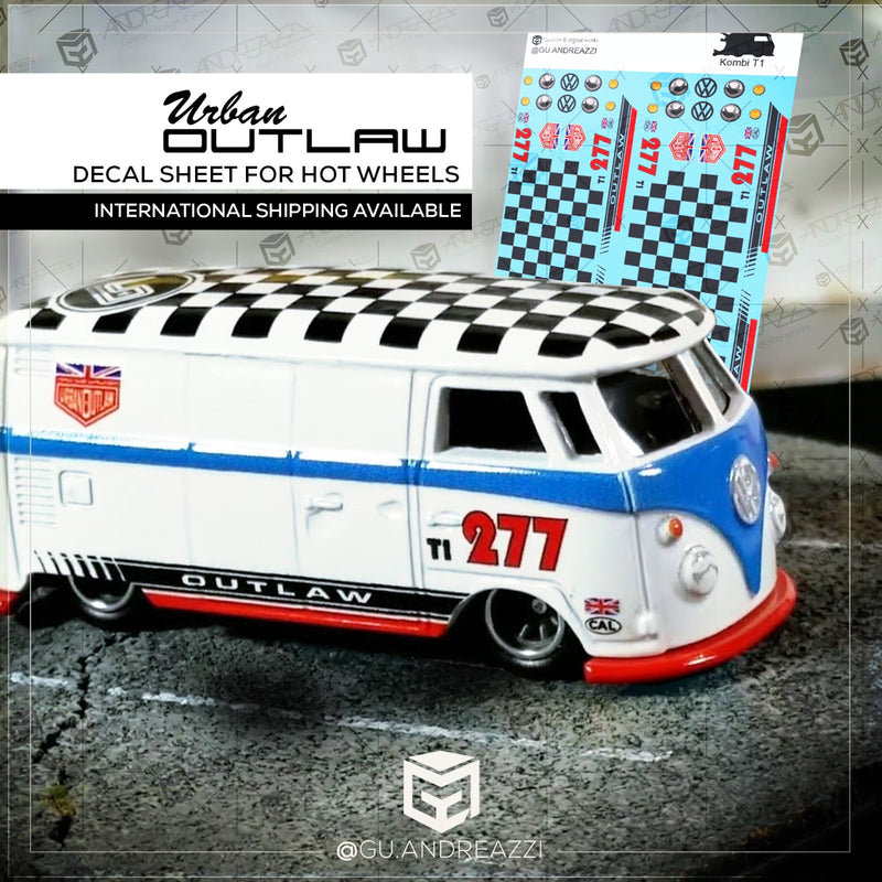 KBT004 - Kombi T1 Urban Outlaw - Decal 1/64