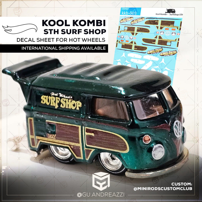 KKB003 - Kool Kombi STH Surf Shop - Decal 1/64