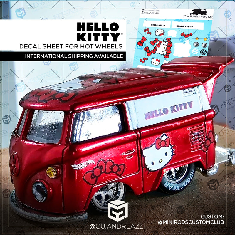 KKB110 - Kool Kombi Hello KItty - Decal 1/64