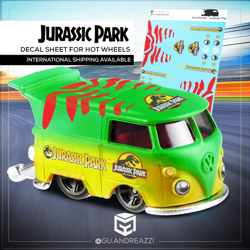 KKB111 - Kool Kombi Jurassic Park - Decal 1/64