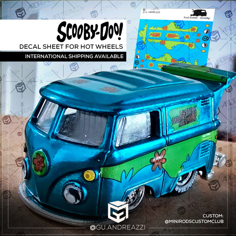 KKB114 - Kool Kombi Scooby Doo - Decal 1/64