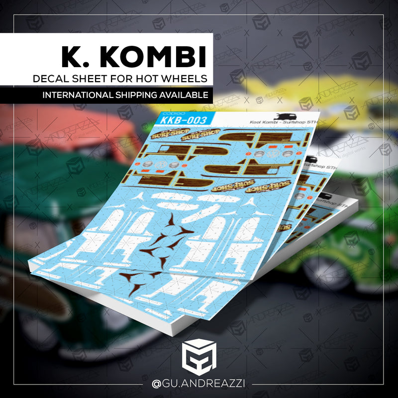 KKB003 - Kool Kombi STH Surf Shop - Decal 1/64