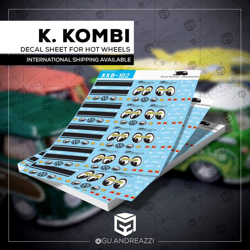 KKB102 - Kool Kombi Mooneyes - Decal 1/64