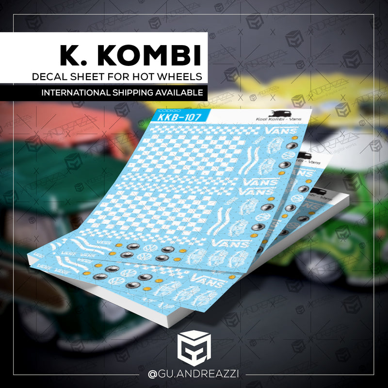 KKB107 - Kool Kombi Vans - Decal 1/64