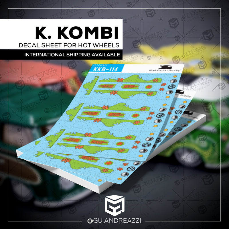 KKB114 - Kool Kombi Scooby Doo - Decal 1/64