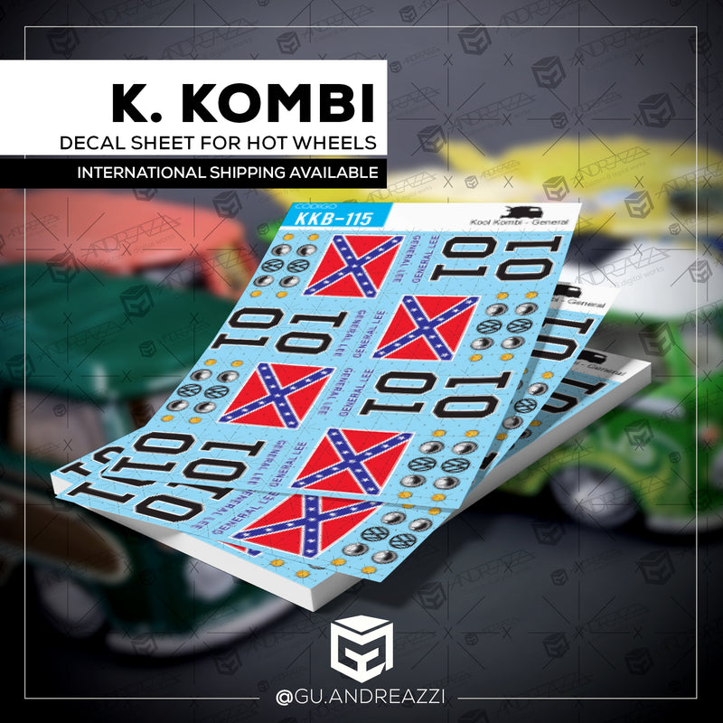 KKB115 - Kool Kombi General Lee - Decal 1/64