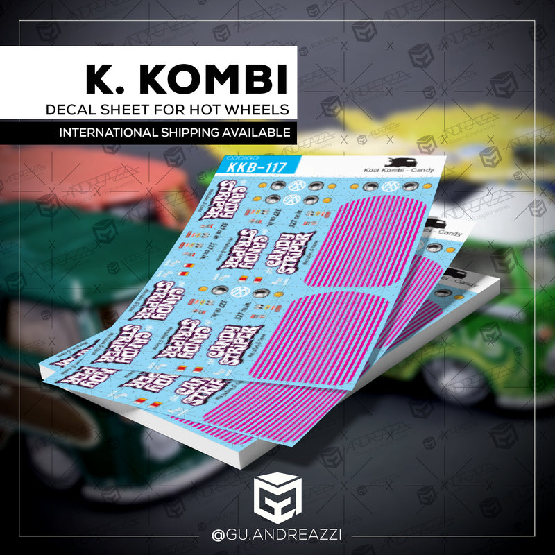 KKB117A - Kool Kombi Candy Striper - Decal 1/64