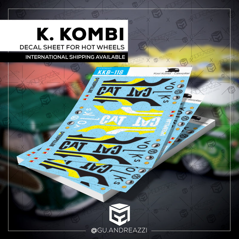 KKB118 - Kool Kombi Caterpillar - Decal 1/64