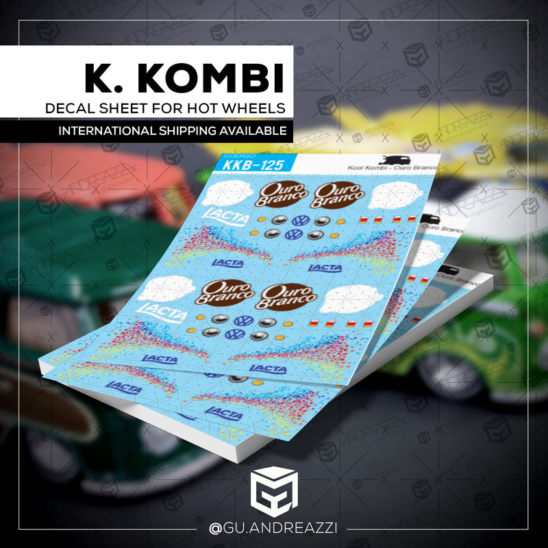 KKB125 - Kool Kombi Ouro Branco - Decal 1/64