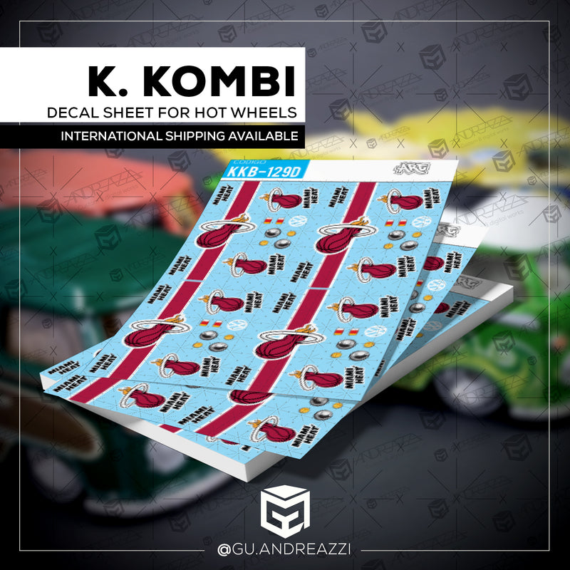 KKB129D - Kool Kombi Miami Heat - Decal 1/64