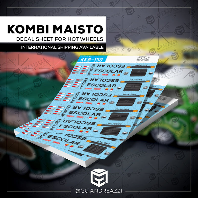 KKB130 - Kombi Escolar - Decal 1/64