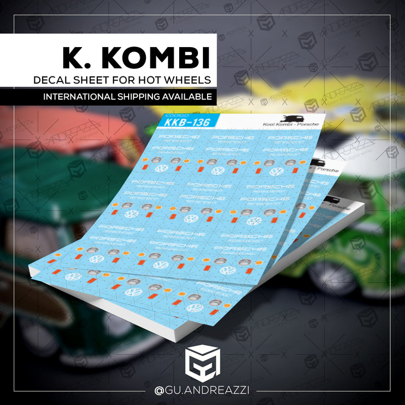 KKB136 - Kool Kombi Porsche - Decal 1/64