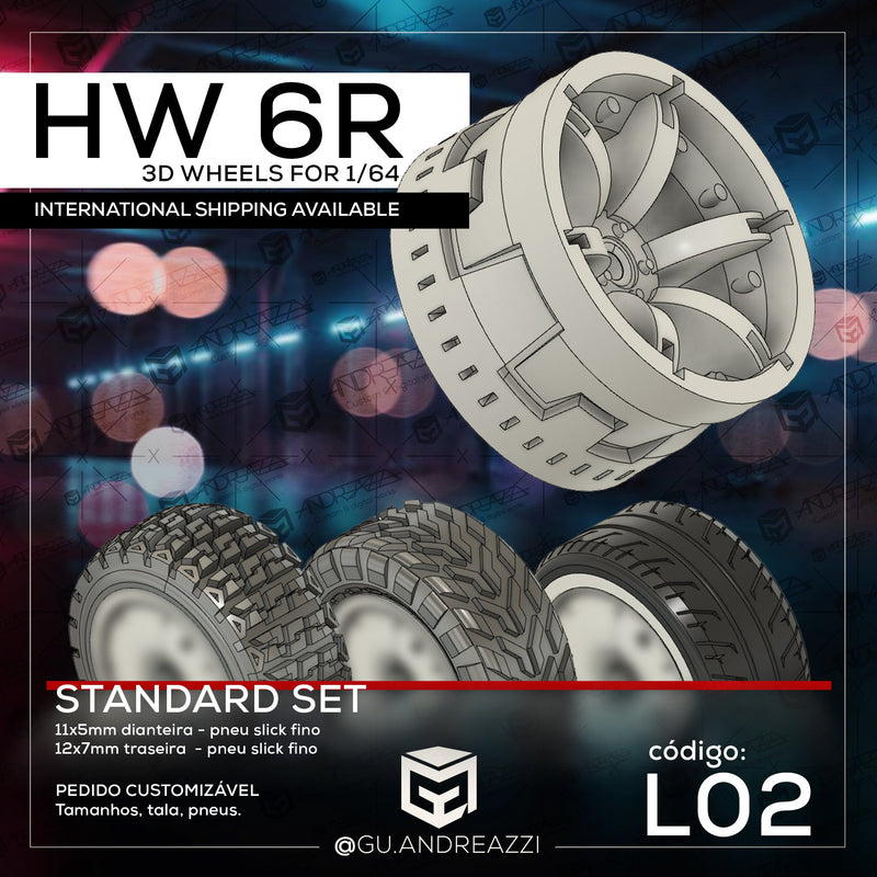 L02 - HW 6R - Rodas 3D para Acceleracers