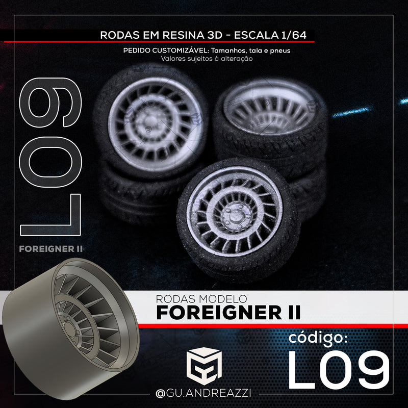 L09 - Foreigner 2 - Rodas 3D  para 1/64