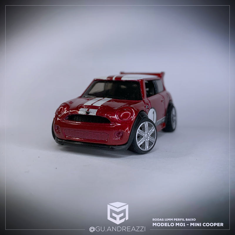 M01 - Mini Cooper - Rodas 3D  para 1/64