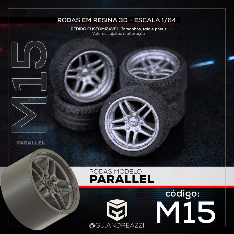 M15 - Parallel - Rodas 3D  para 1/64