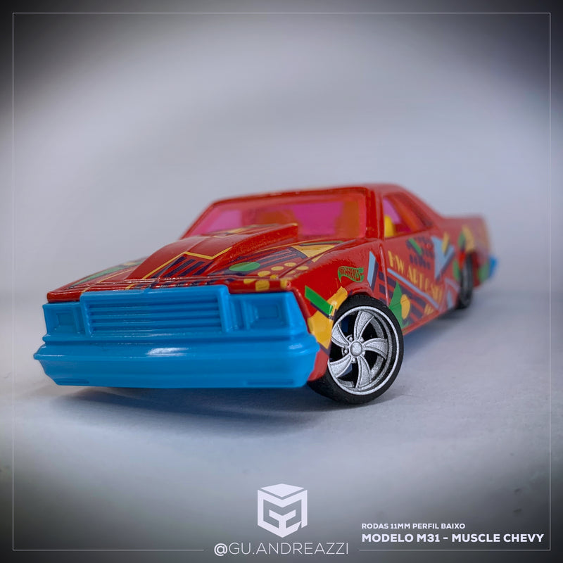 M31 - Muscle Chevy - Rodas 3D  para 1/64