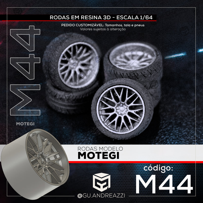 M44 - Motegi - Rodas 3D  para 1/64