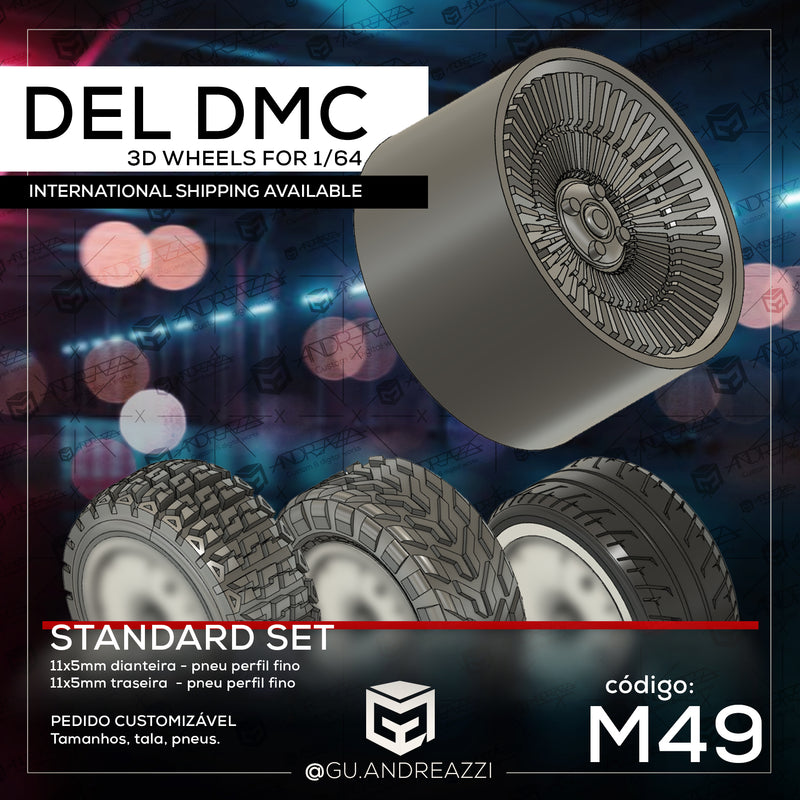 M49 - Del DMC - Rodas 3D  para 1/64