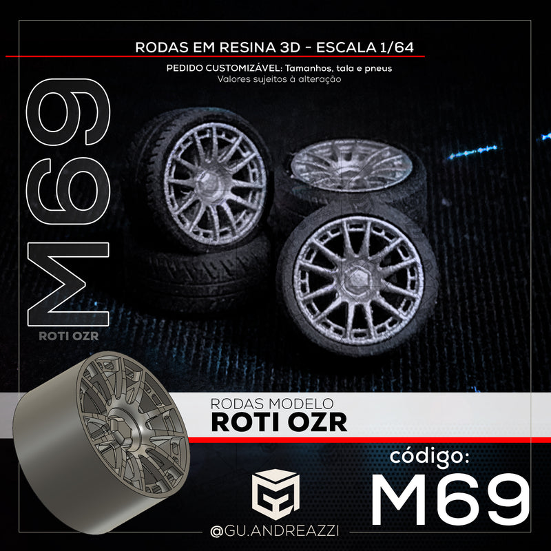 M69 - Roti OZR - Rodas 3D para 1/64